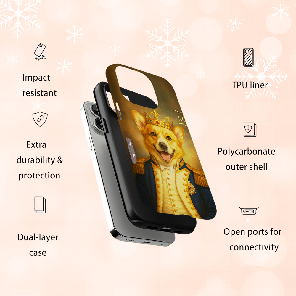 Custom Photo Great Captain Dog Phone Case Gift For Dog Lovers