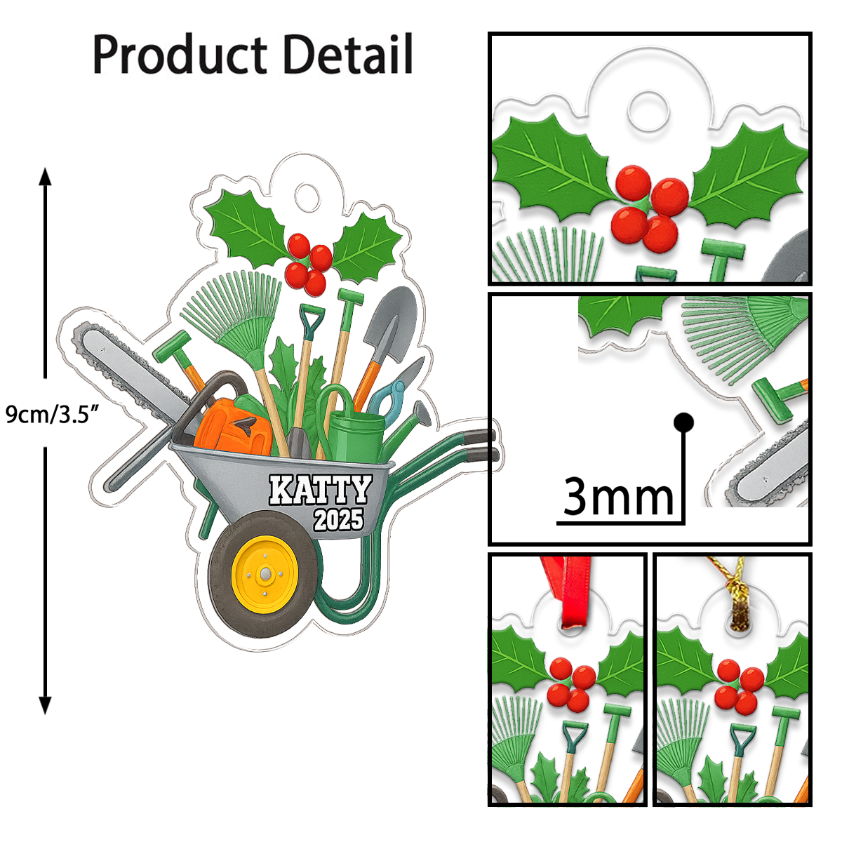 Custom Name Gardening Christmas,  Garden Uniform Tools