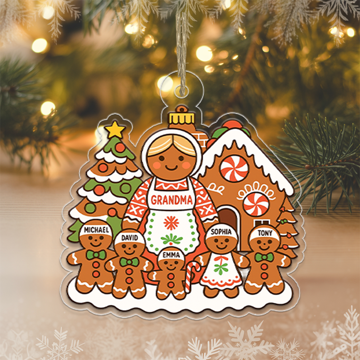 Custom family ornament