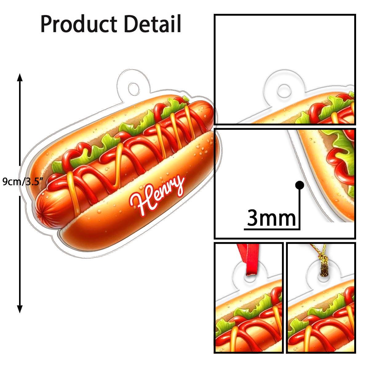Custom Name Hotdog Christmas