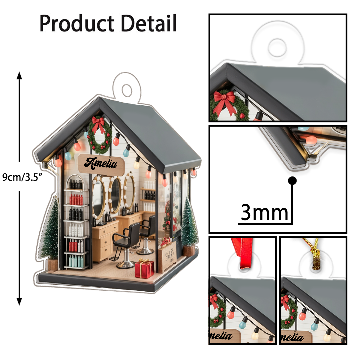 Custom Name Hair Salon Xmas