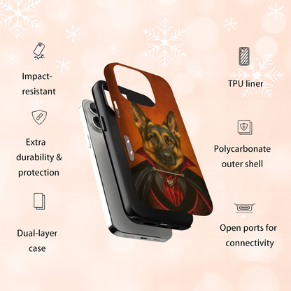 Custom Photo Vampire Dog Phone Case Gift For Dog Lovers