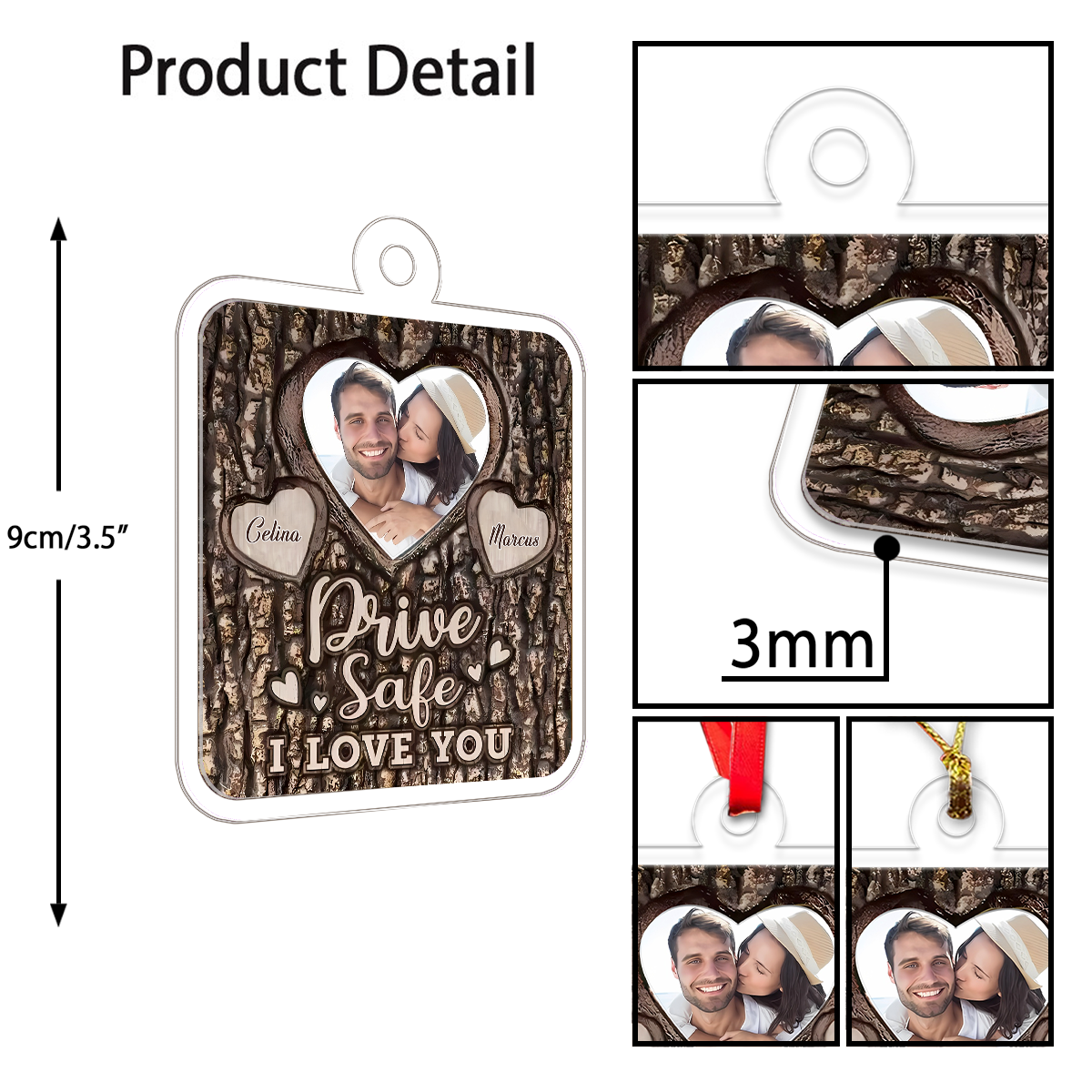 Custom Photo Couple Drive Safe