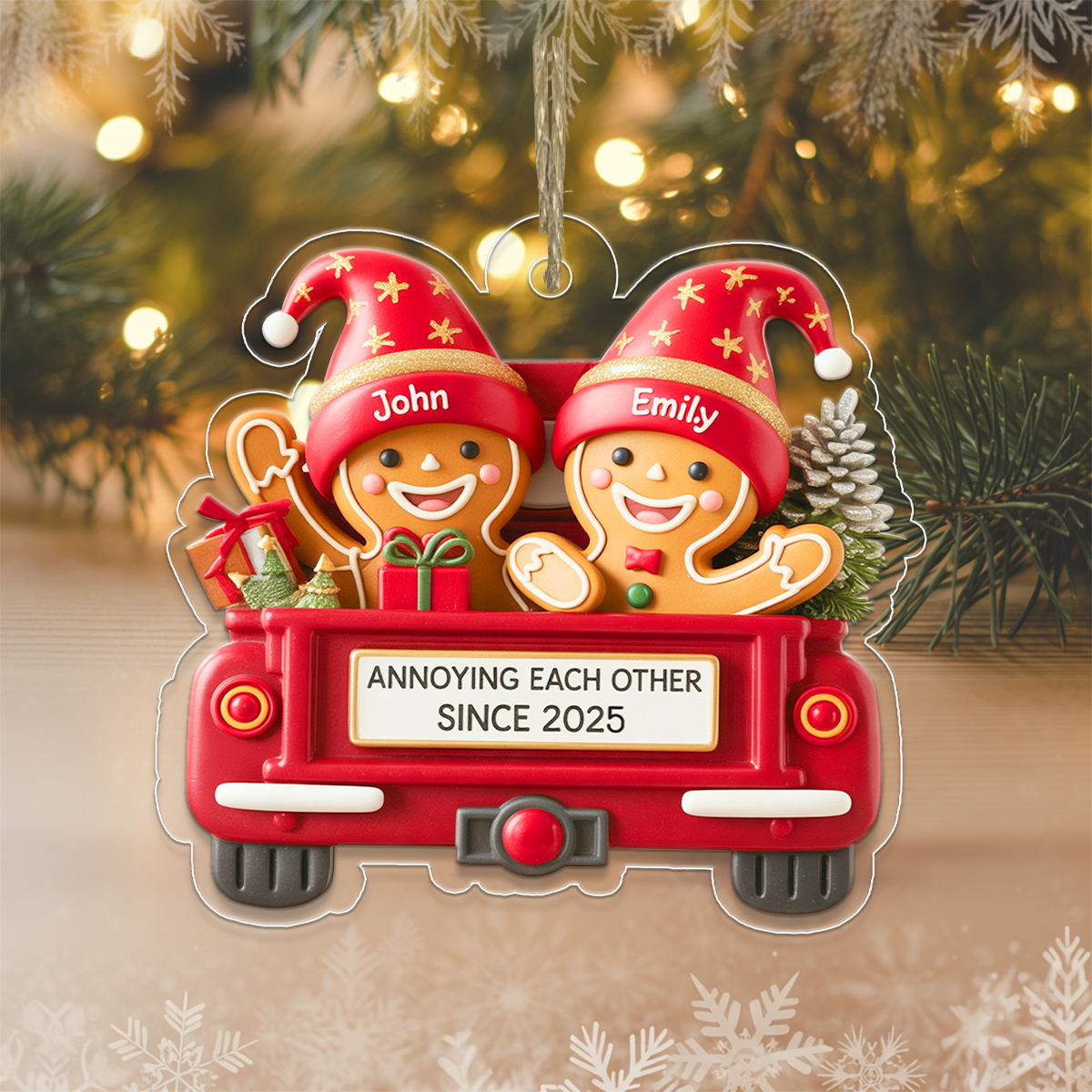 Gingerbread Couple In Truck2