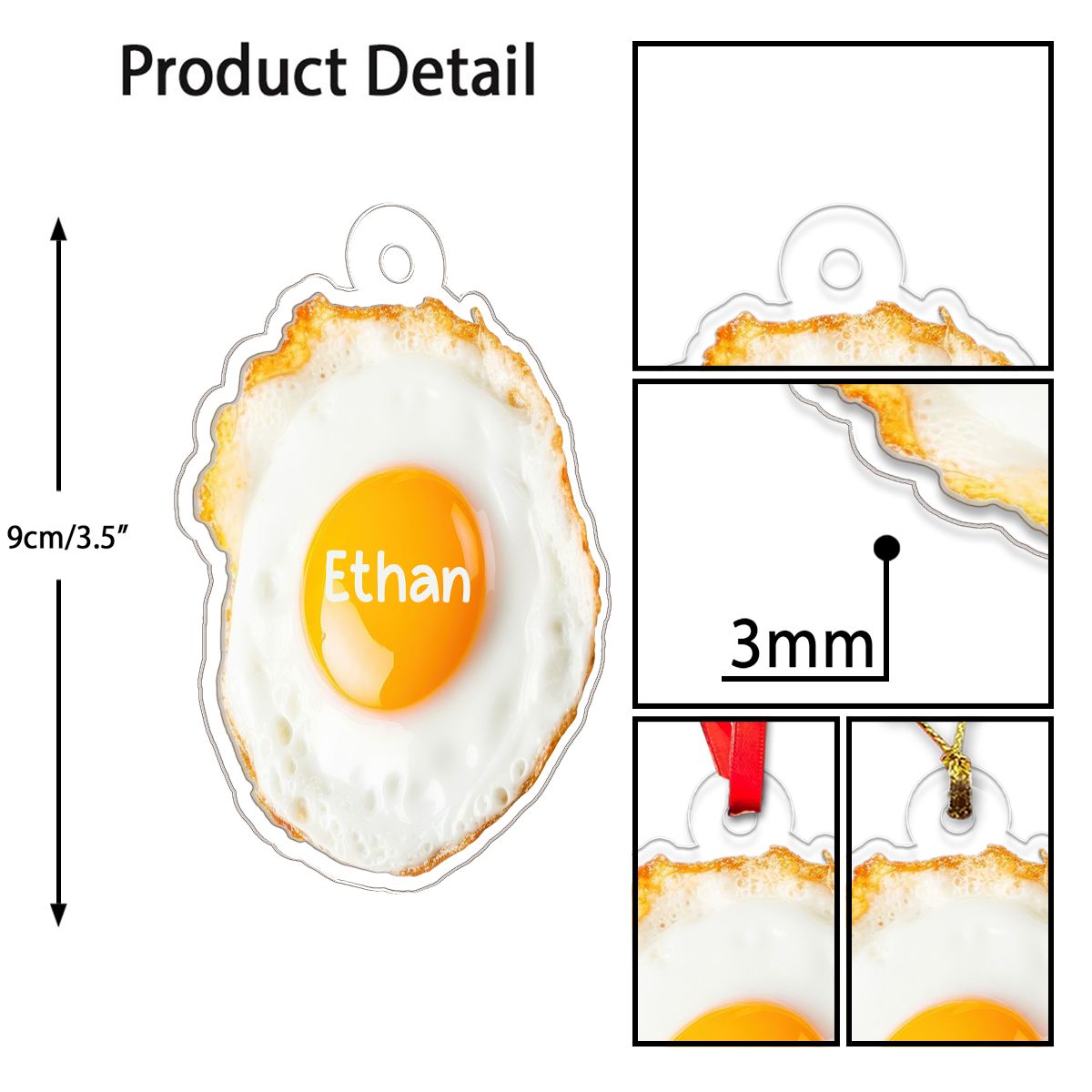 Custom Name Fried Egg