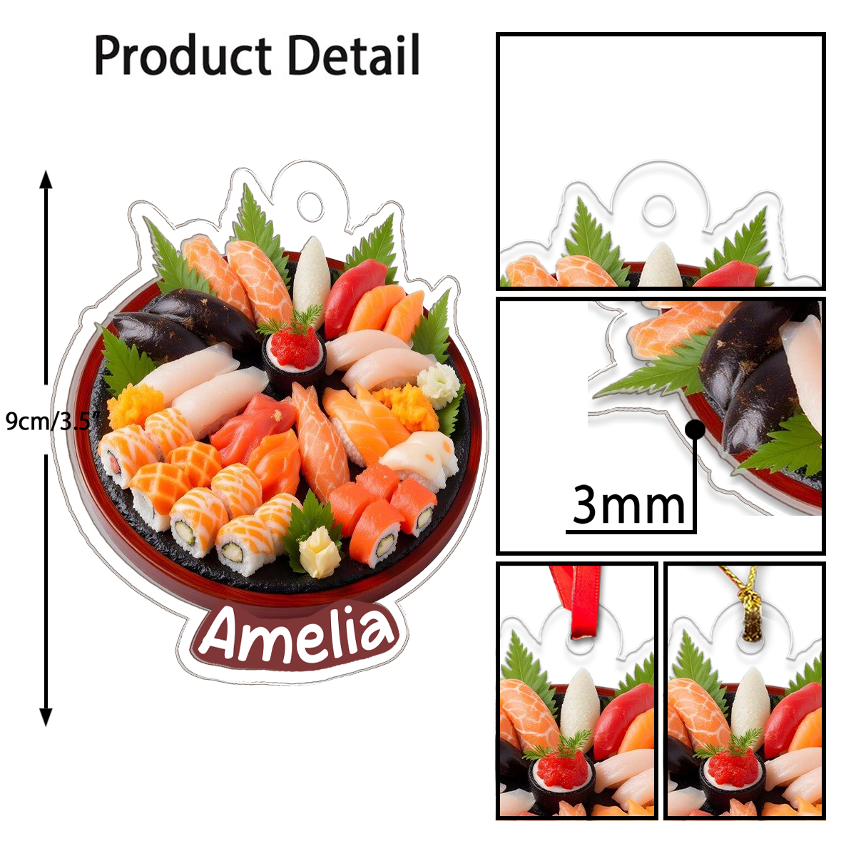 Sushi Set Christmas Japanese Food