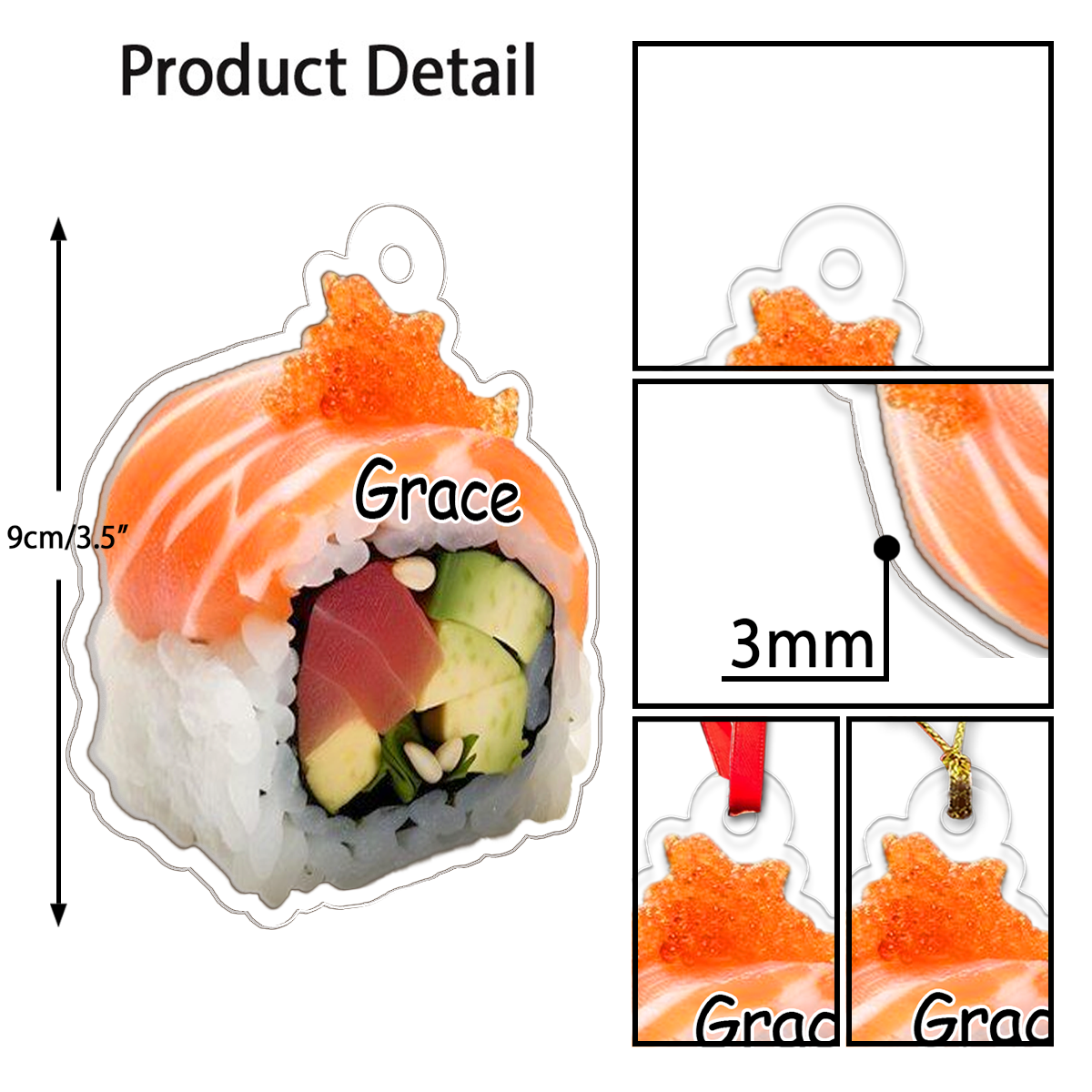 Custom Name Sushi Christmas 3