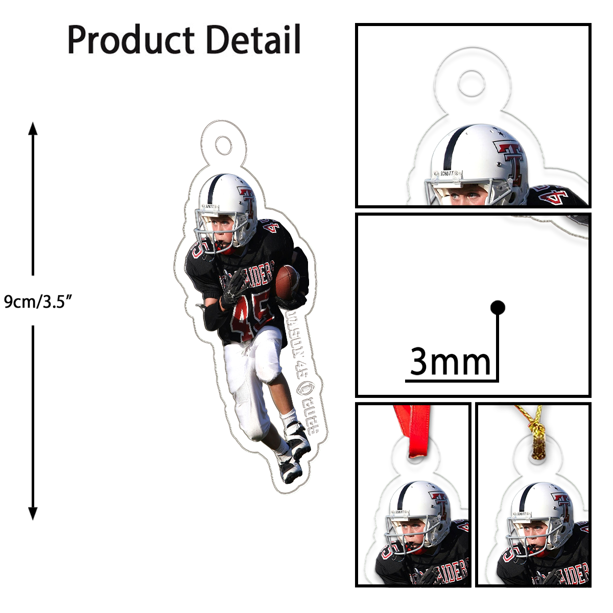 Custom Photo Football Player