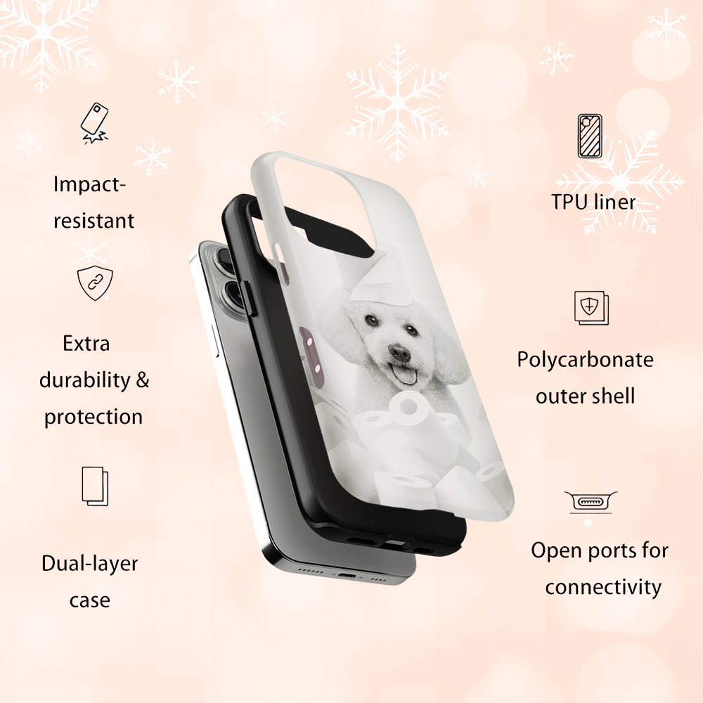 Custom Photo Dog Bathroom Phone Case Dog Gifts Lovers