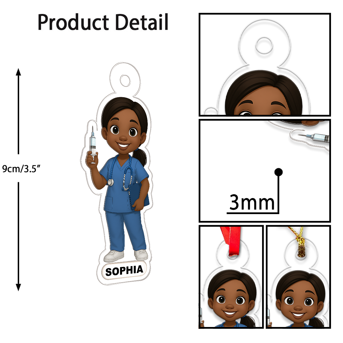 Personalized Photo Nurse Doctor Cartoon Design