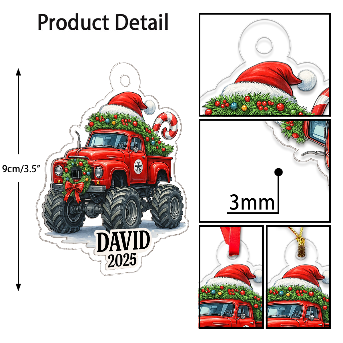 Custom Name Monster Truck Car