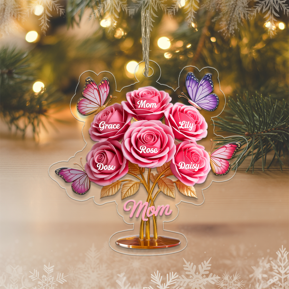 Personalized Butterfly Acrylic Ornament