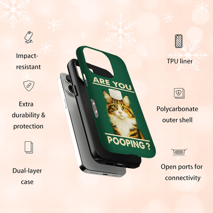 Custom Photo Funny Cat In Bathroom Phone Case