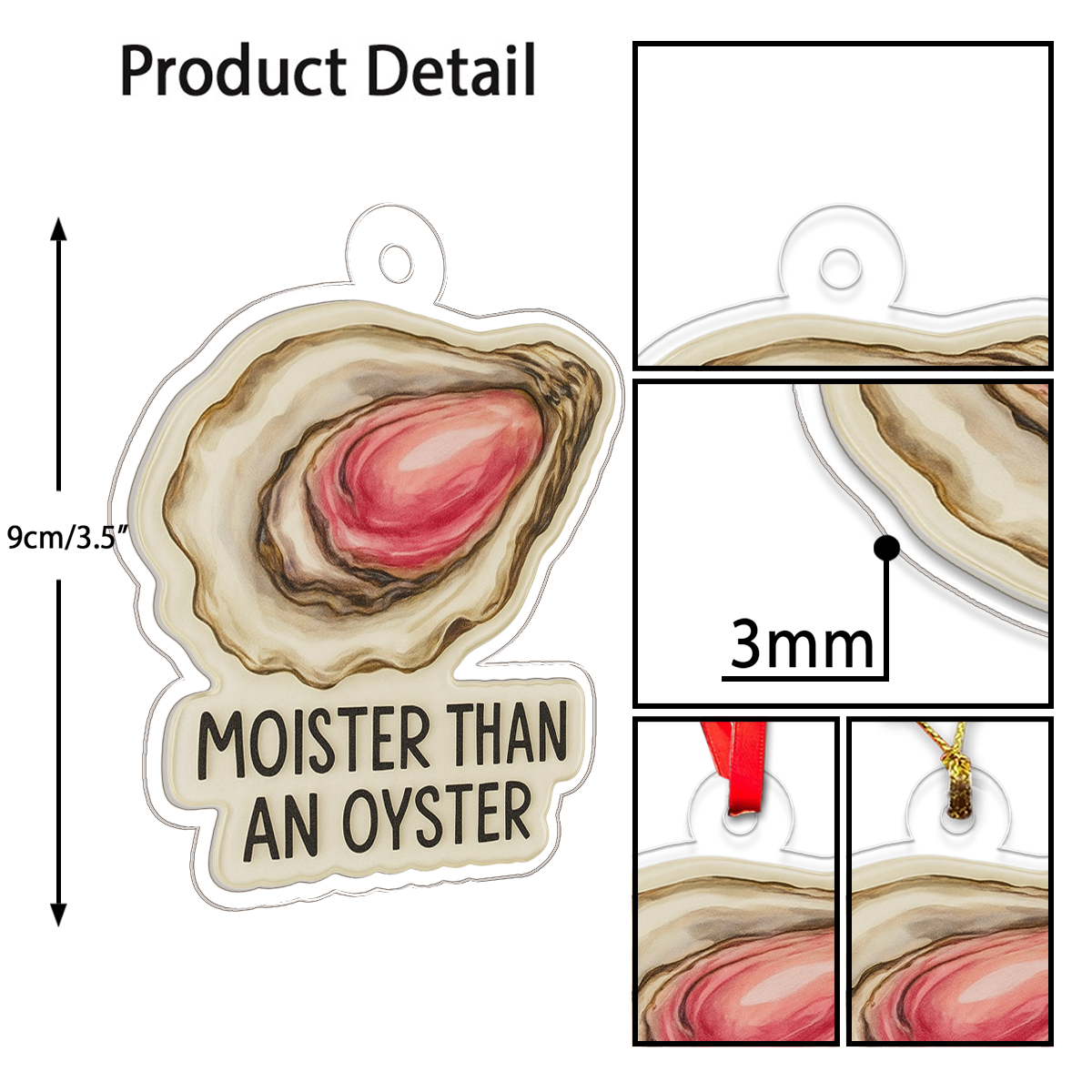 Personalized Moister Oyster Ornament