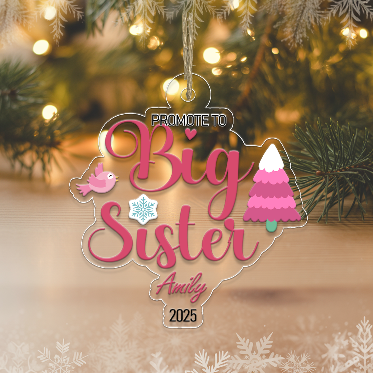 Custom Name Big Sister For Family