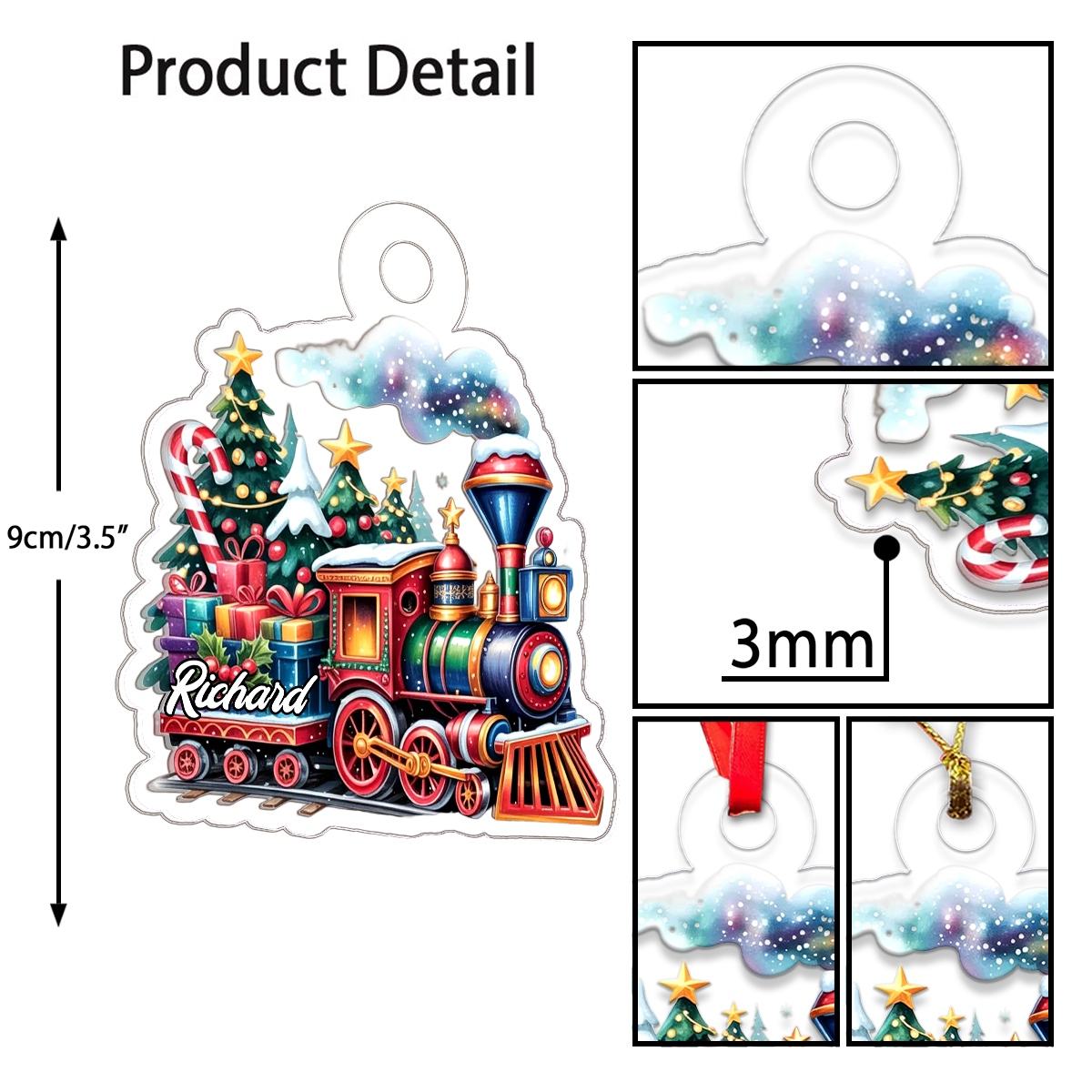 Custom Name Train Christmas