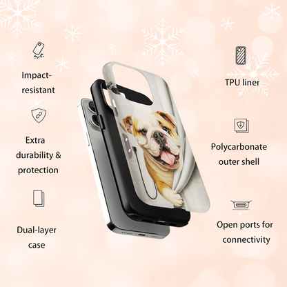 Custom Dog Photo Dog In Bathroom Phone Case Gift For Dog Lovers