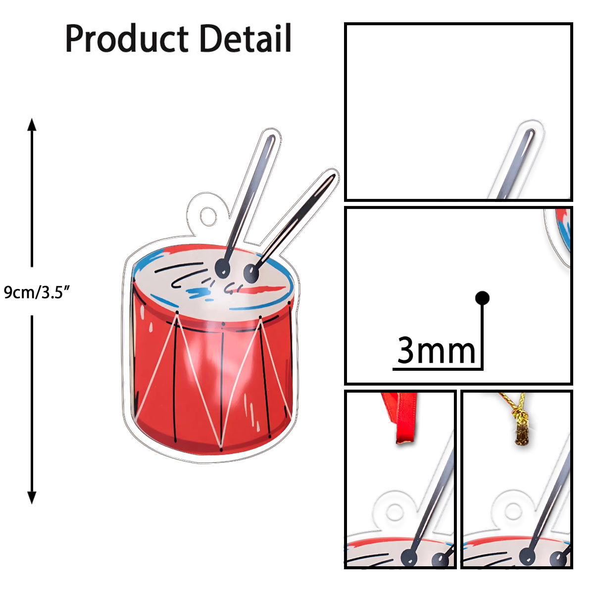 Drum Acrylic Ornament