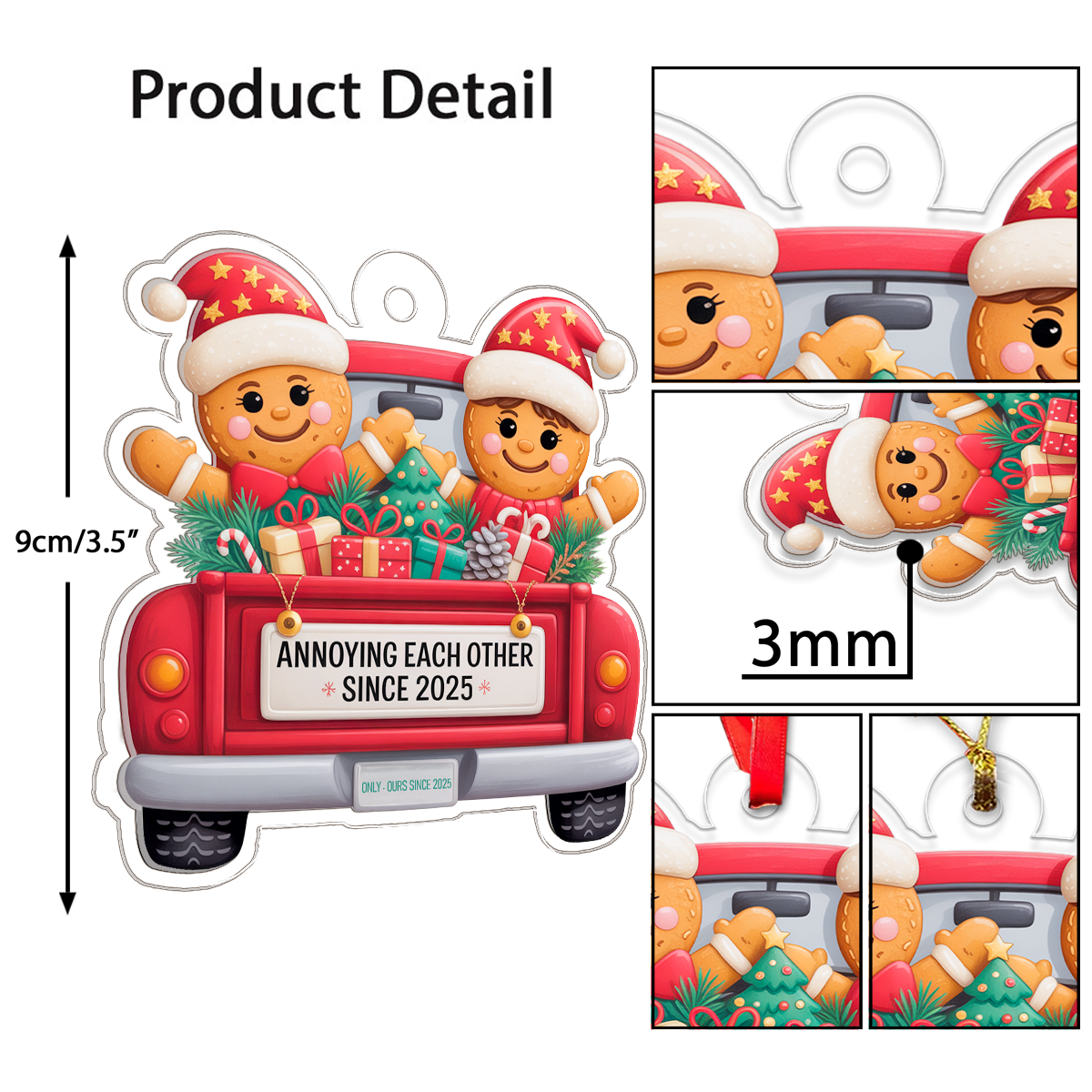 Gingerbread Couple In Truck