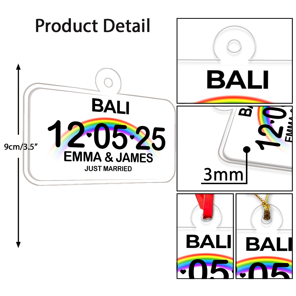 Custom Name Couple Just Married