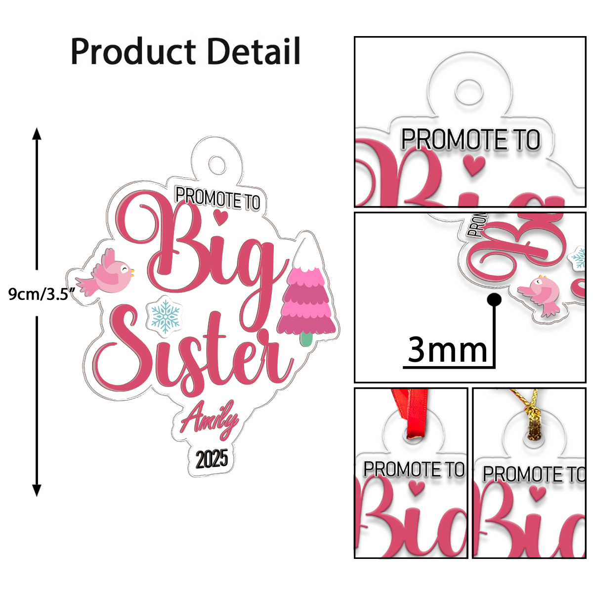 Custom Name Big Sister For Family
