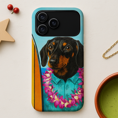 Custom Photo Surfer Dog Phone Case Gift For Dog Lovers