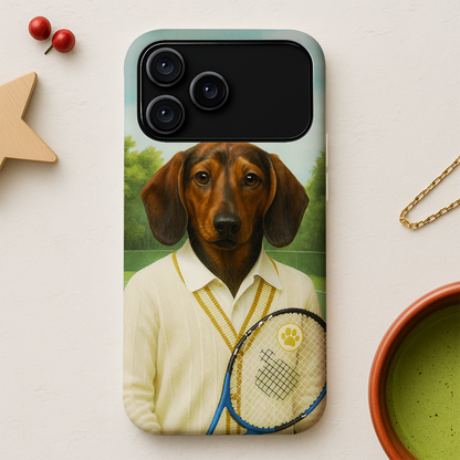 Custom Photo Tennis Player Dog Phone Case