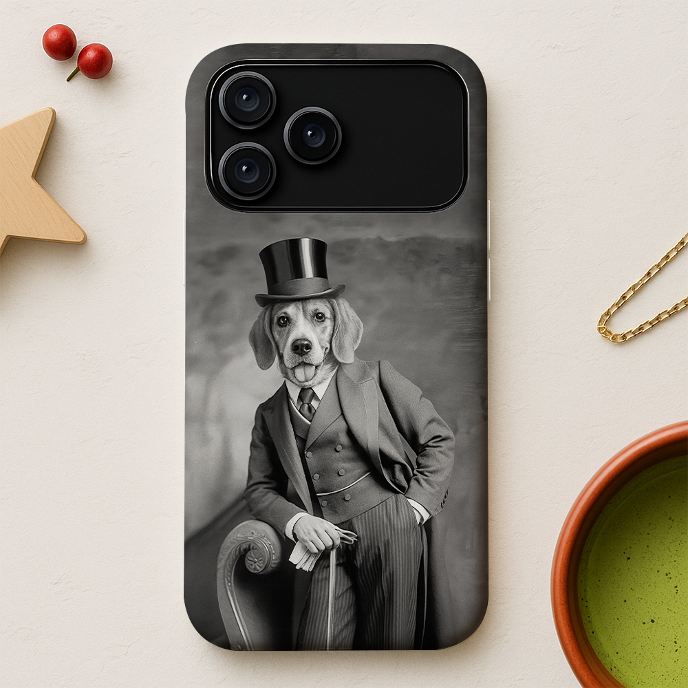 Custom Photo Gentleman Dog  Gift For Dog Lovers