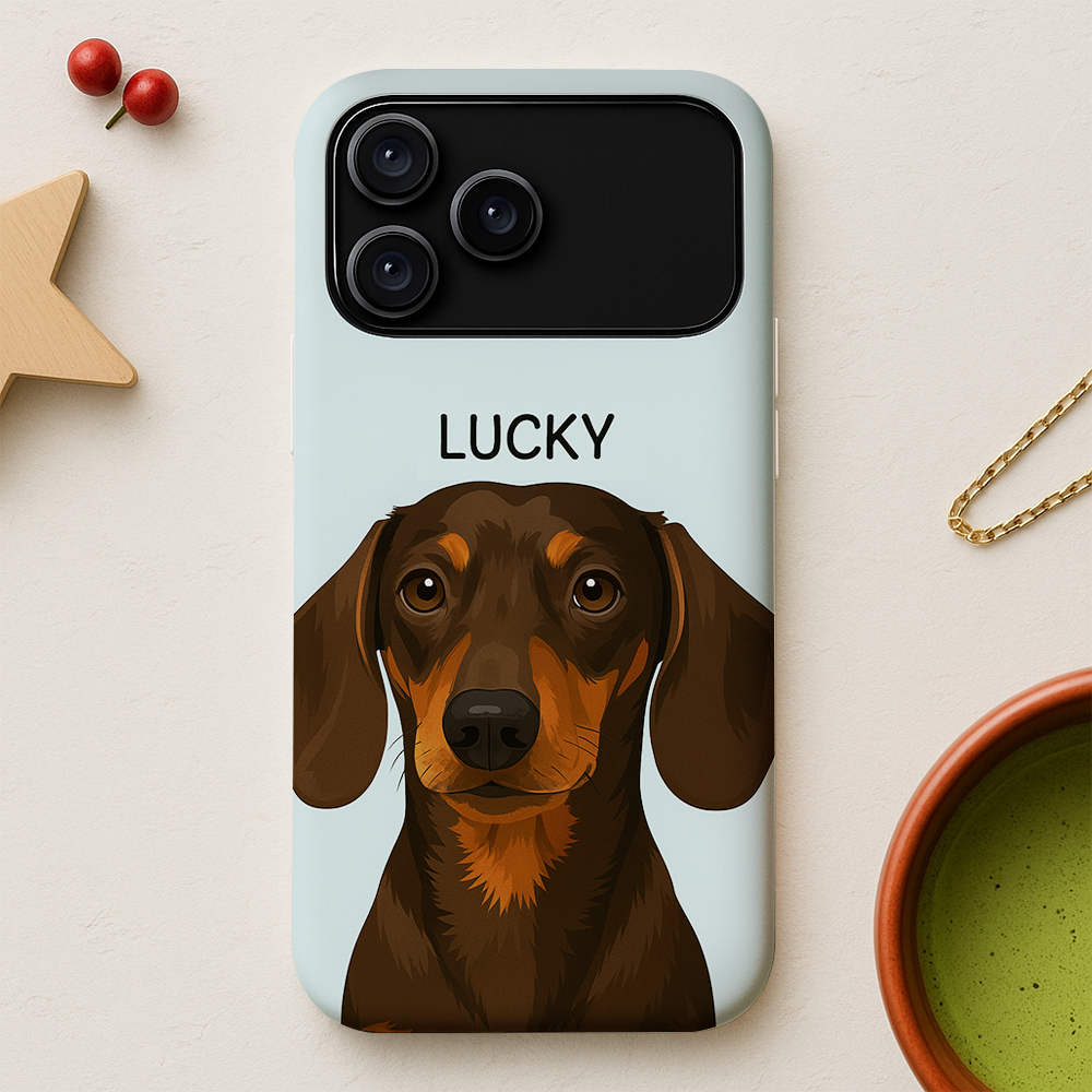 Custom Photo Minimalist Classic Dog Phone Case Gift For Dog Lovers