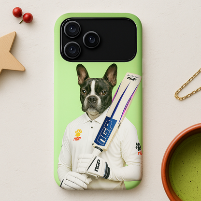 Custom Photo Cricketer Dog Phone Case Gift For Dog Lovers