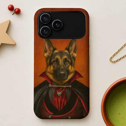 Custom Photo Vampire Dog Phone Case Gift For Dog Lovers