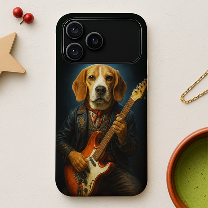 Custom Photo Dog Rock n Roll Phone Case