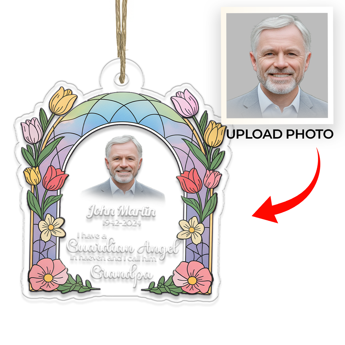 Custom Photo Memorial I Have A Guardian Angel In Heaven Mom Dad