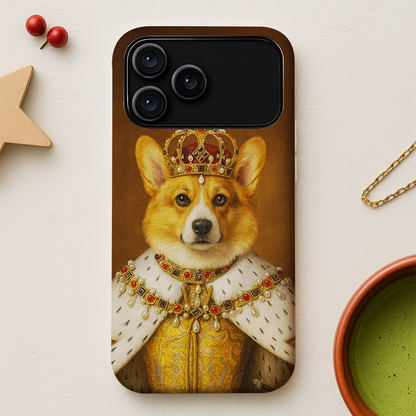 Custom Photo Crowned Queen Dog Phone Case Gift For Dog Lovers