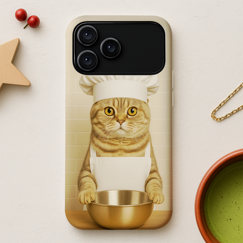 Custom Photo Cat Chef Phone Case Gift For Cat Lovers