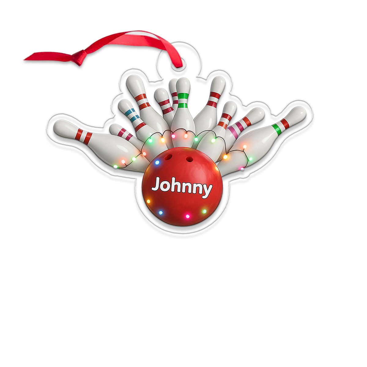 Custom Name Bowling Christmas