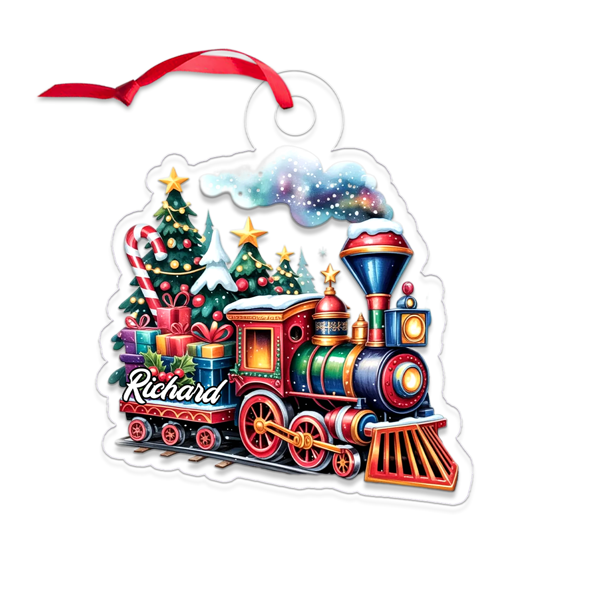 Custom Name Train Christmas