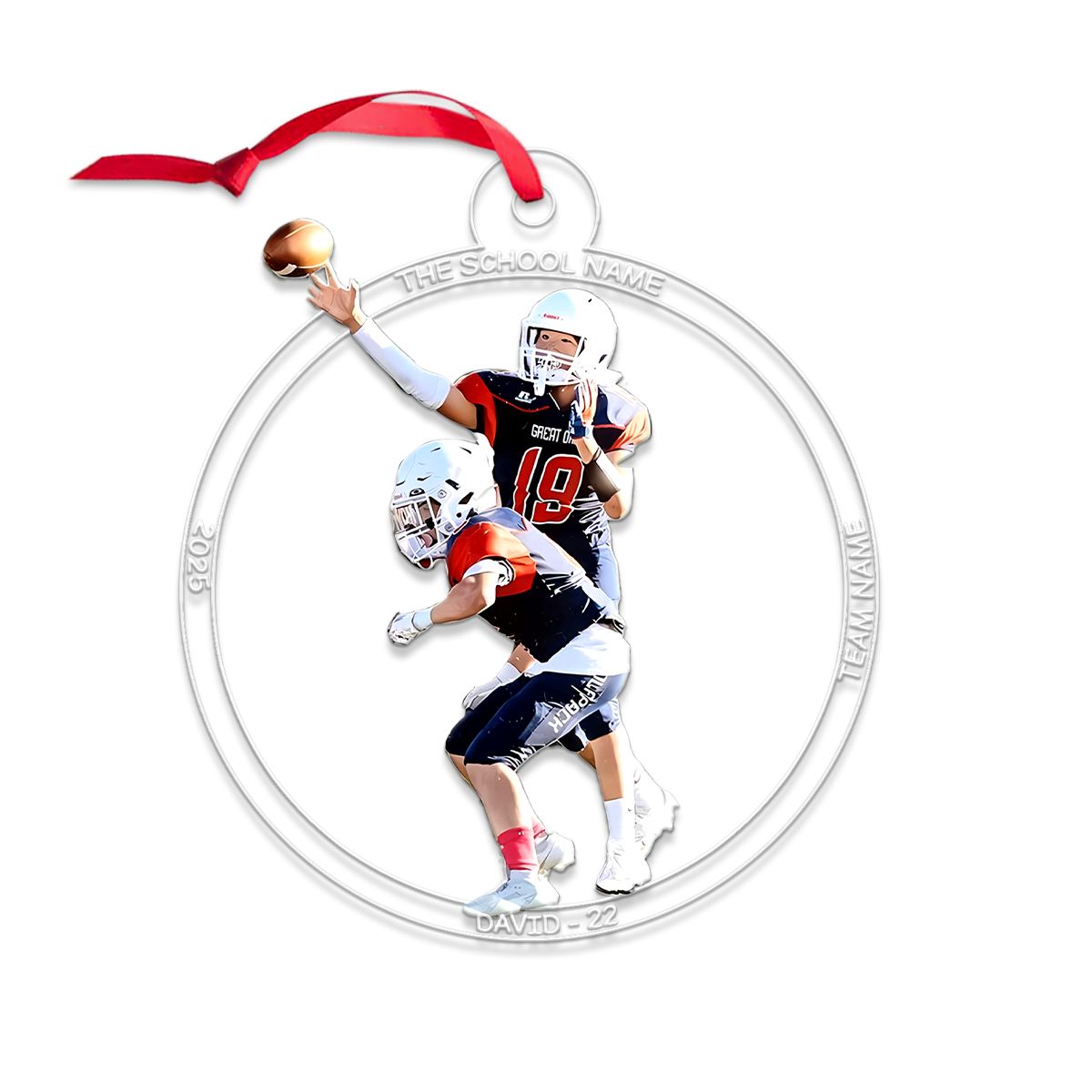 Custom Photo Football Player For Team