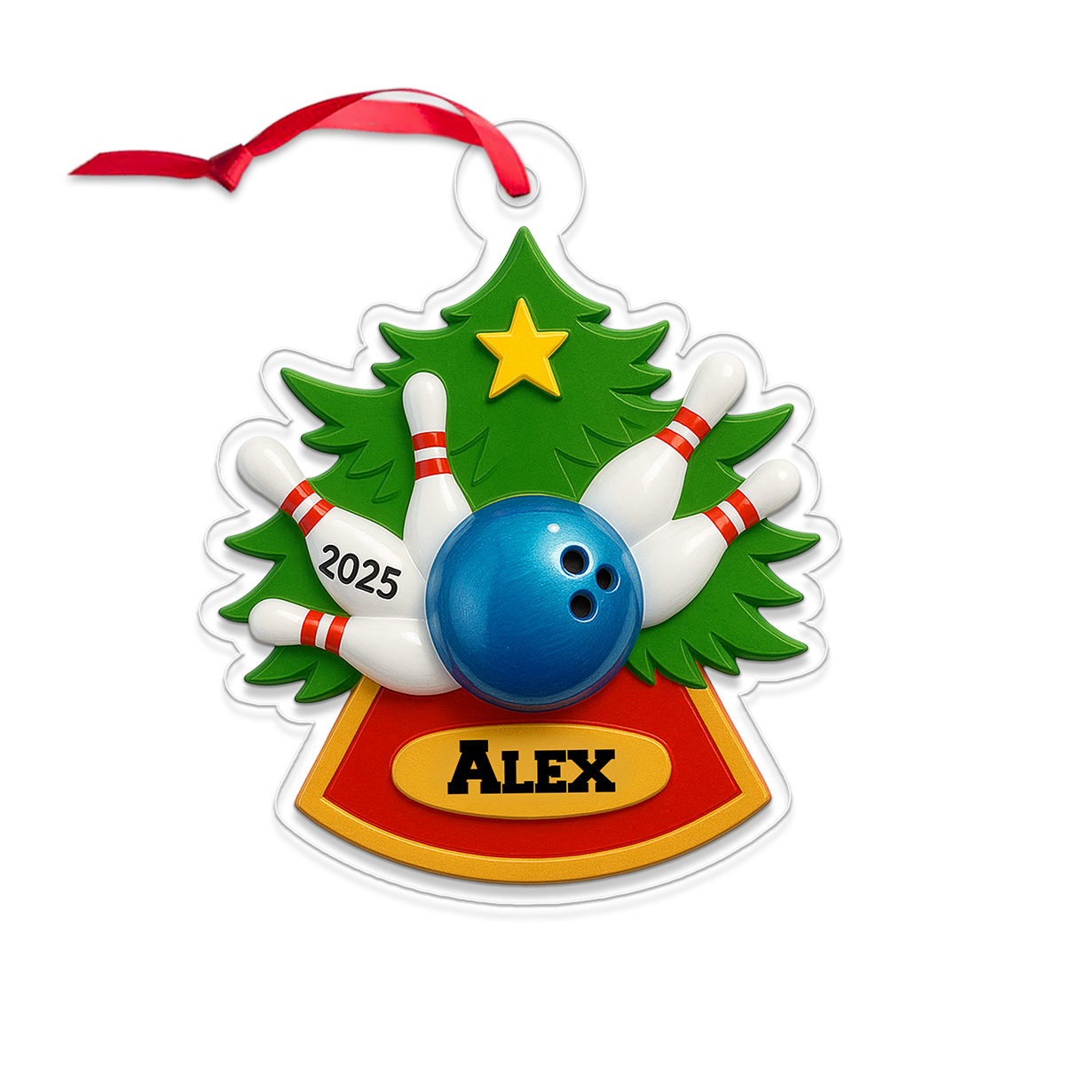 Custom Name Bowling Christmas 2025