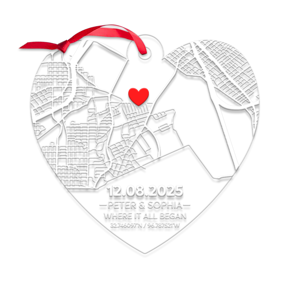 Custom Couple City Map