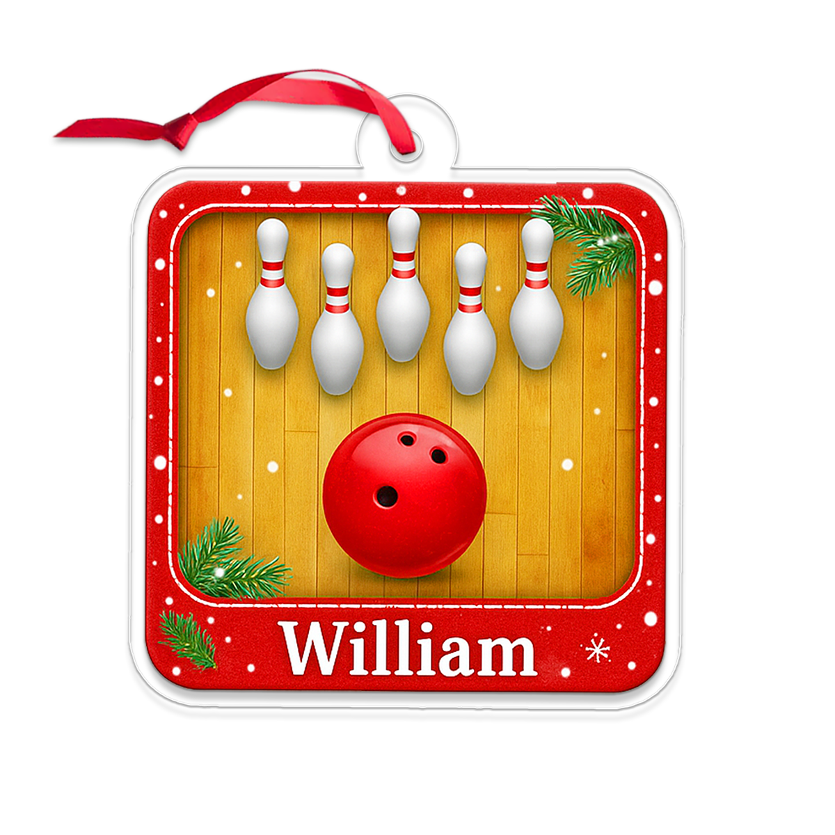 Custom Name Bowling Player Christmas