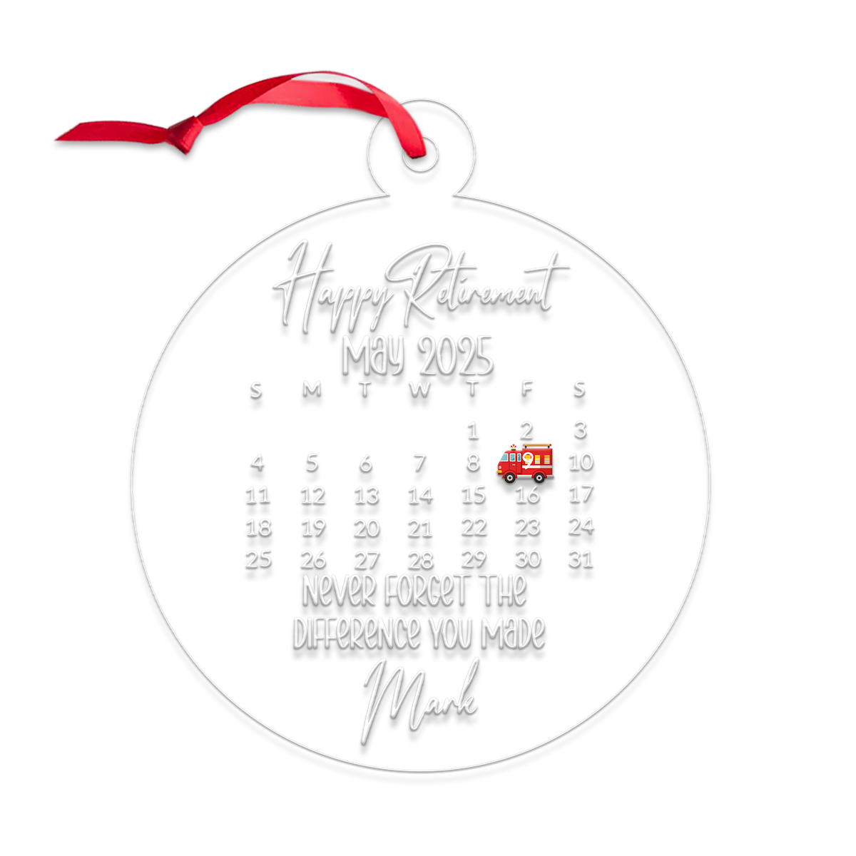 Custom Name Retirement Firefighter