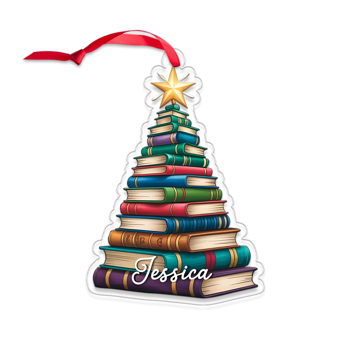Custom Name Christmas Gift for Book Lovers, Teachers