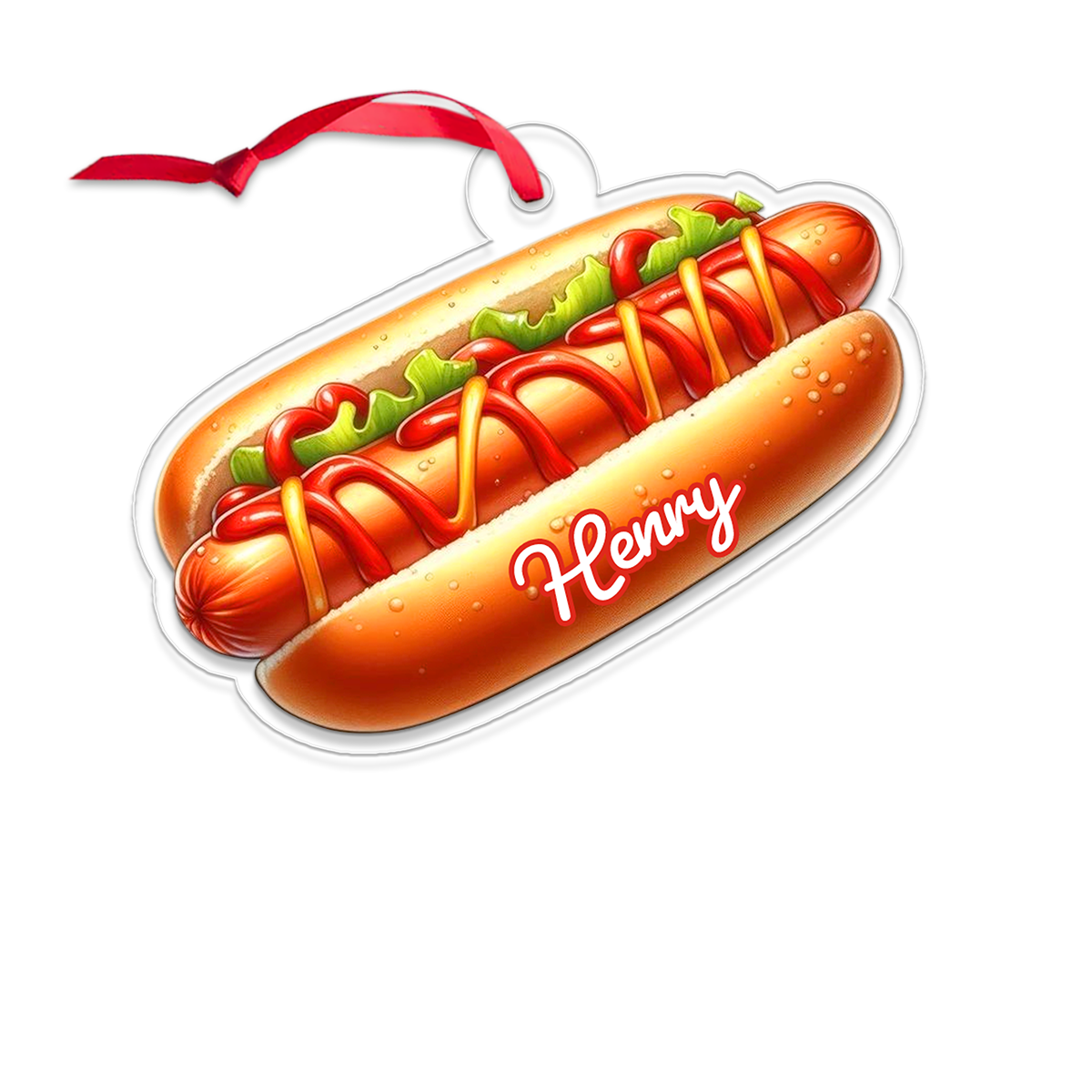 Custom Name Hotdog Christmas