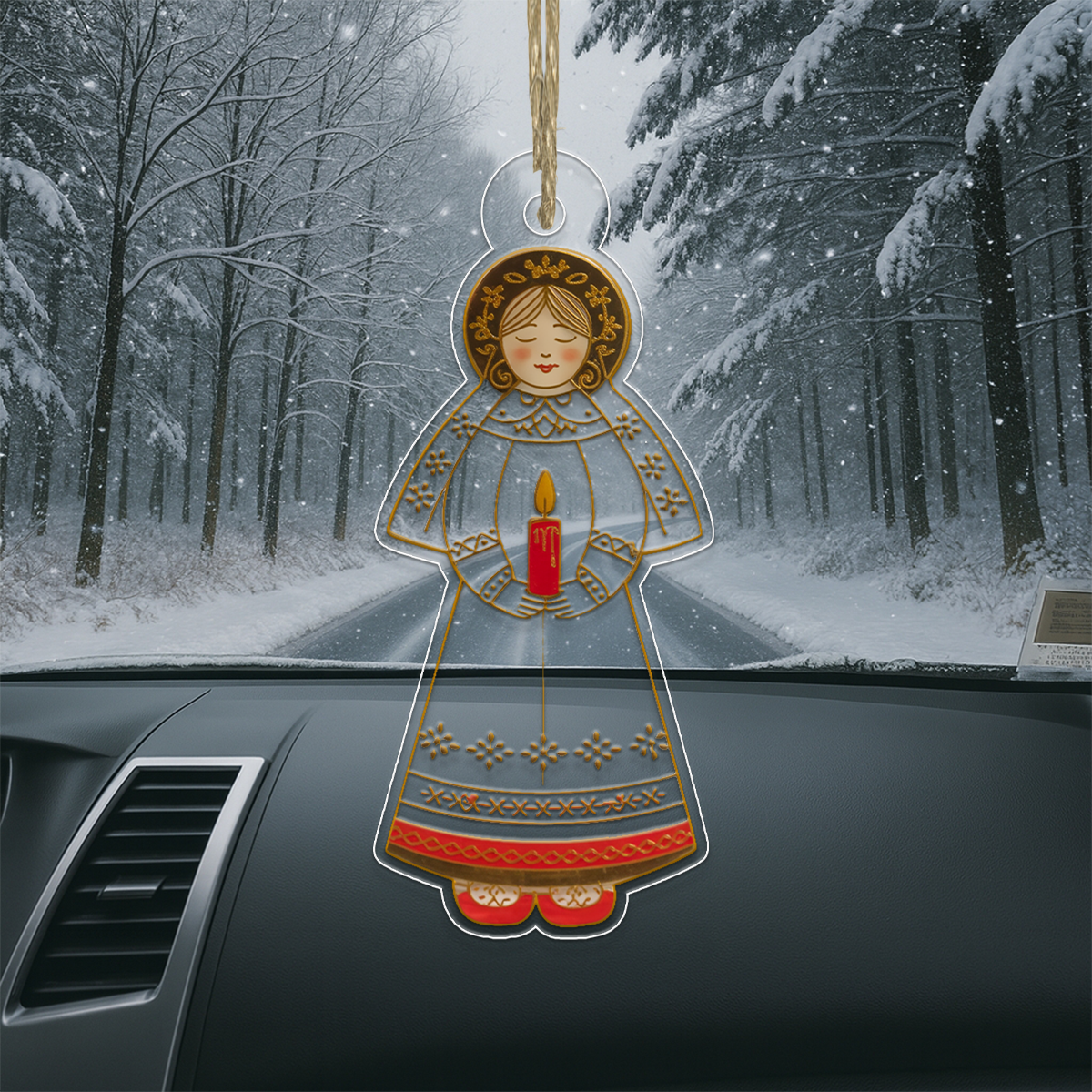 St. Lucia Ornament 2 Acrylic Ornament Christmas Gift
