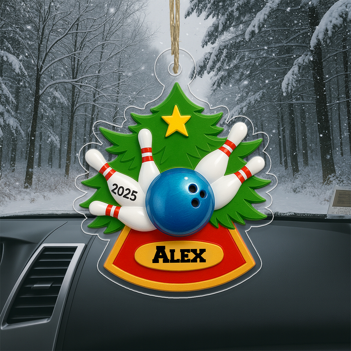 Custom Name Bowling Christmas 2025