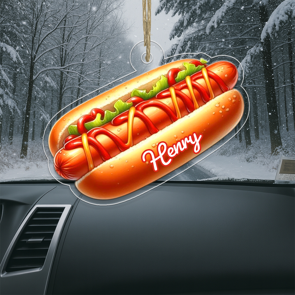 Custom Name Hotdog Christmas