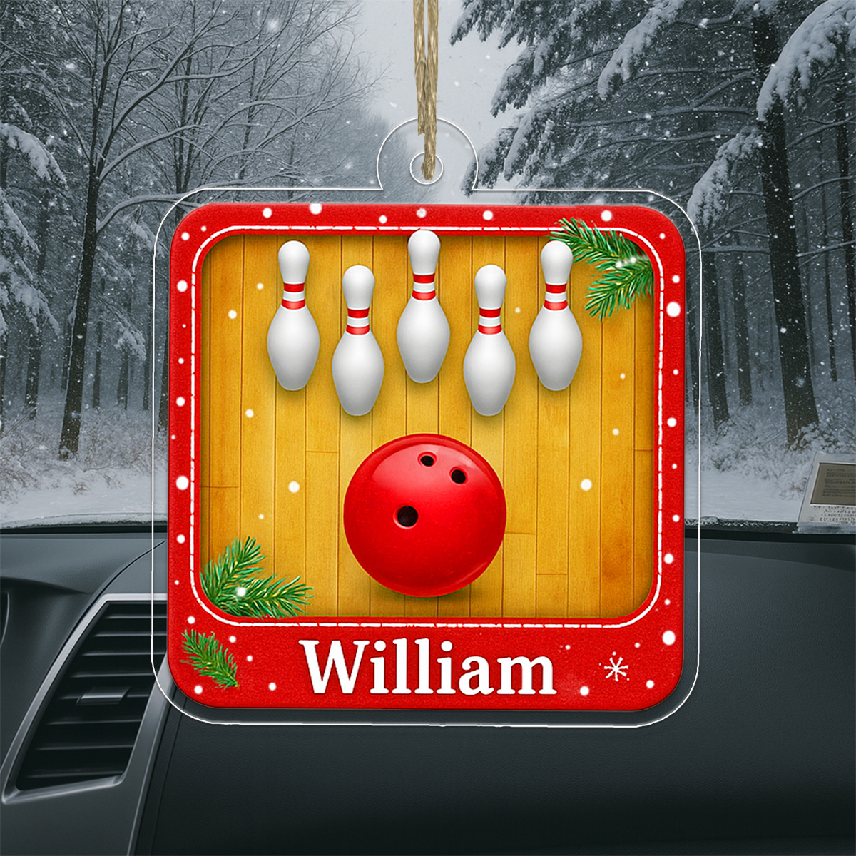 Custom Name Bowling Player Christmas