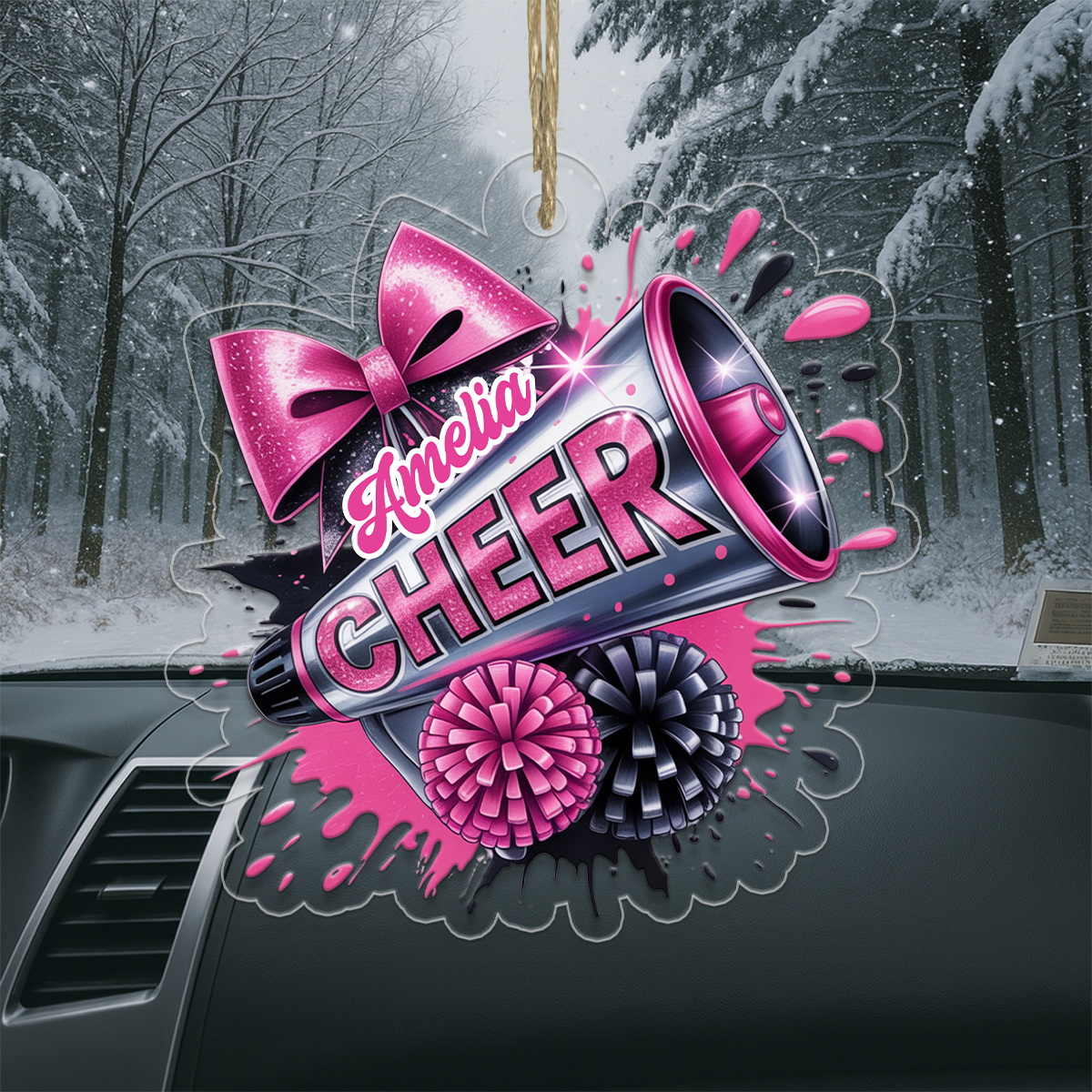 Custom Name Cheerleader For Girl Acrylic Ornament Christmas Gift