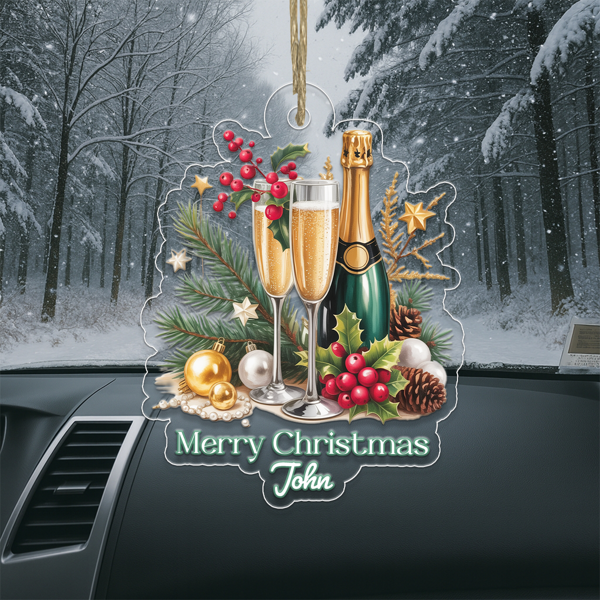 Custom Name Champagne Drink Lover